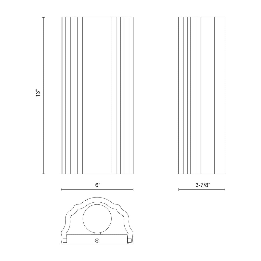 Martine 6-in Wall/Vanity Light