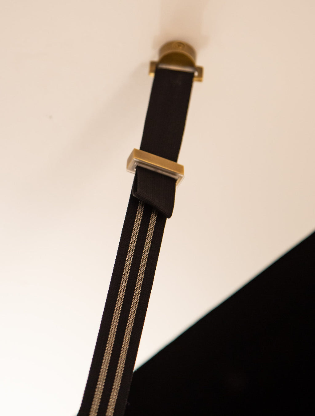 Mason 4 Head Linear Pendant – Adjustable with Metal Strap Detail