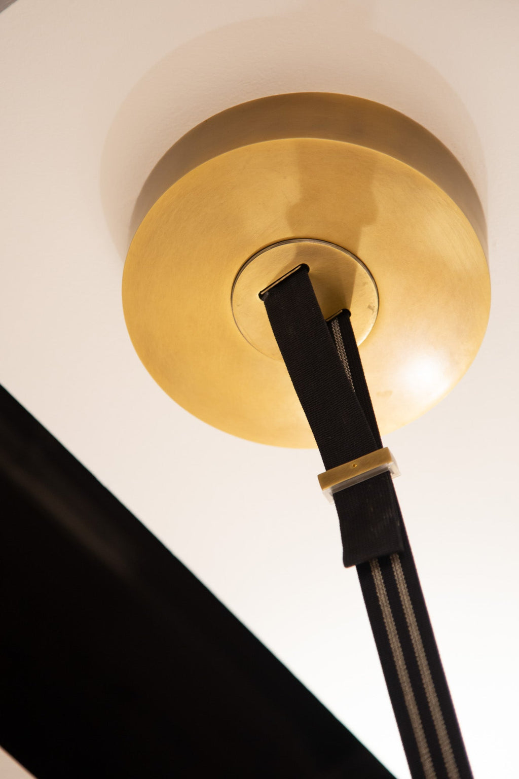 Mason 4 Head Linear Pendant – Adjustable with Metal Strap Detail