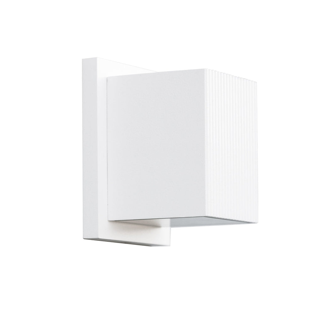 Mavis 4-in Exterior Up/Down Wall Light — White