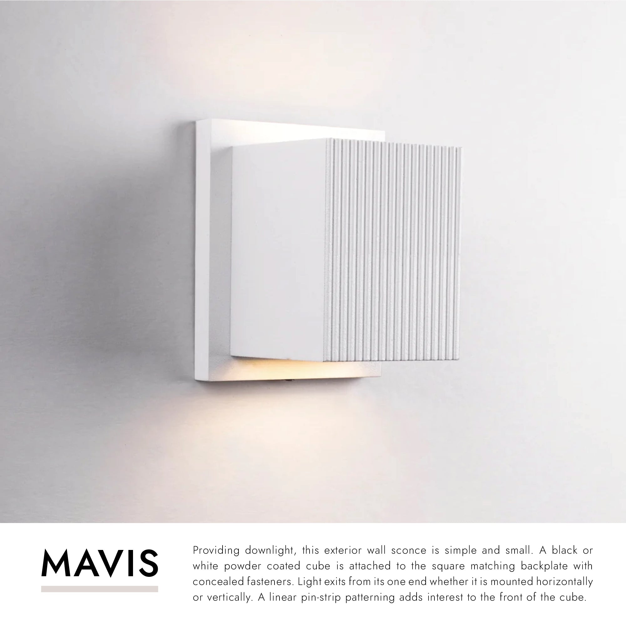 Mavis 4-in Exterior Up/Down Wall Light
