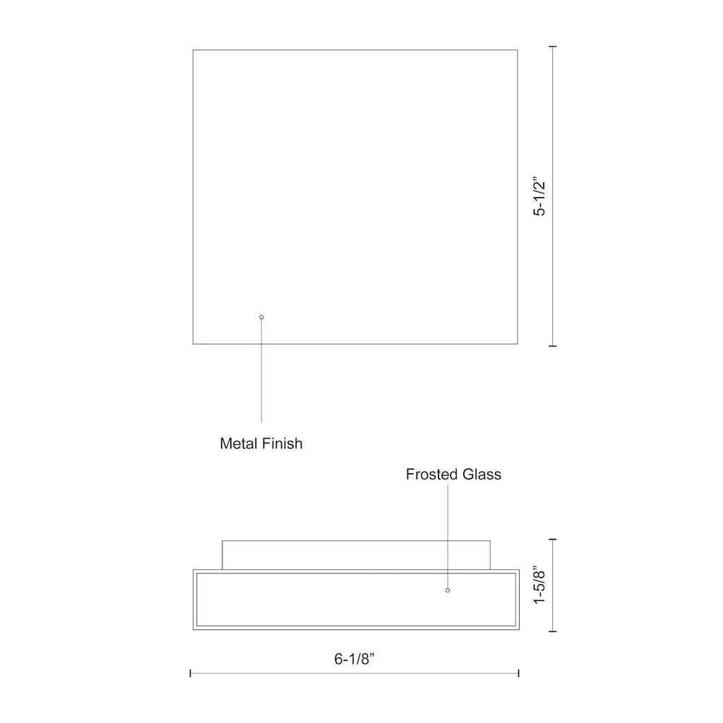 Mica 6-inch All-terior Up/Down Wall Light