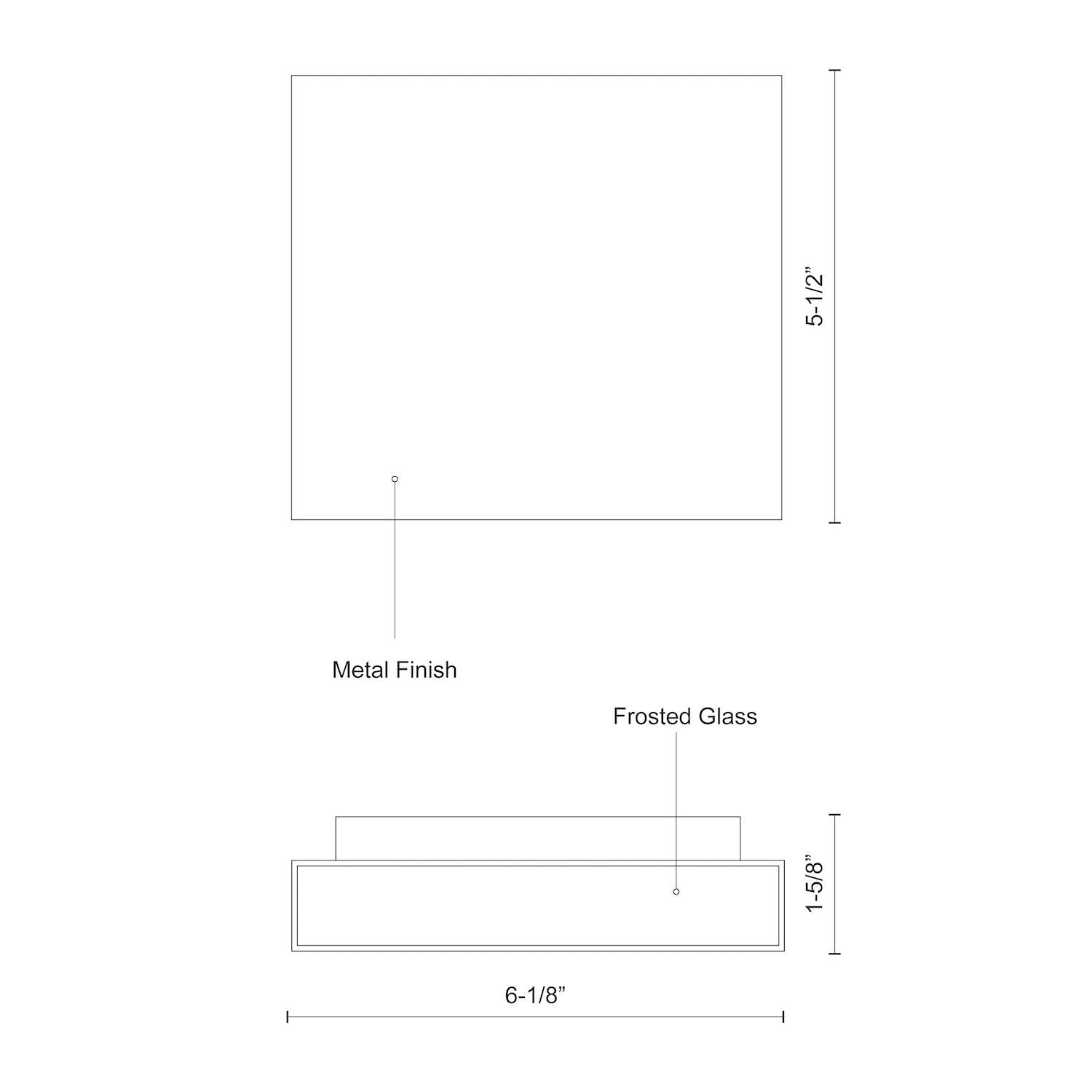 Mica 6-inch All-terior Up/Down Wall Light