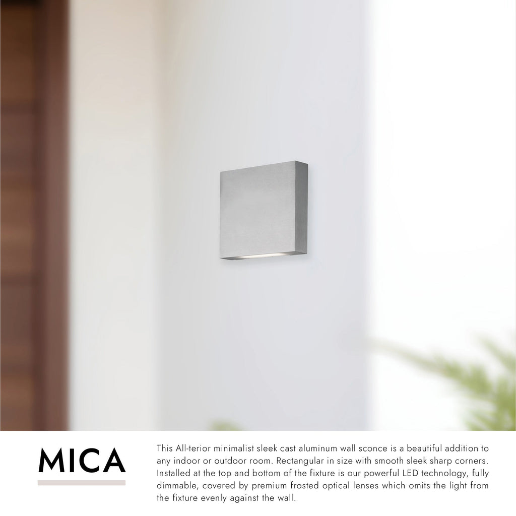 Mica 6-inch All-terior Up/Down Wall Light