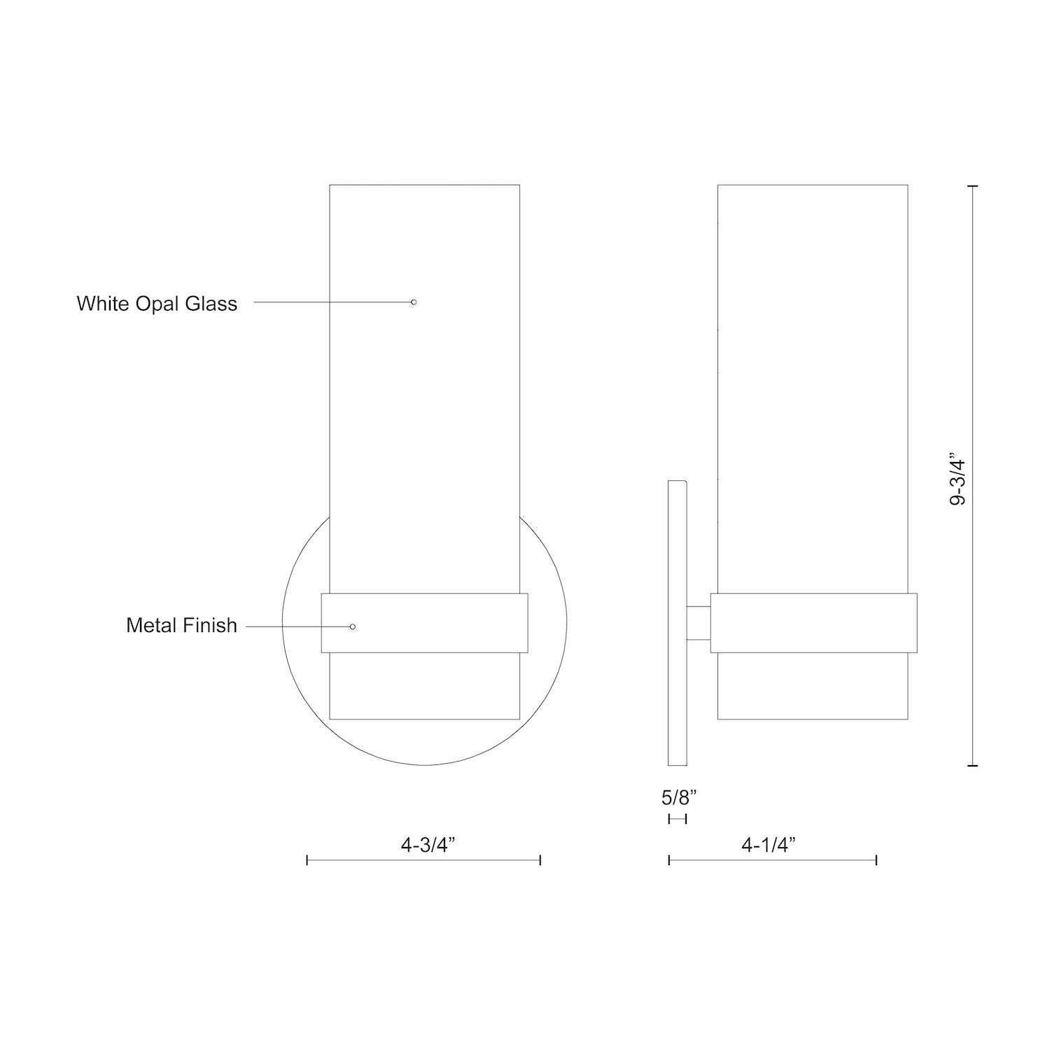 Milano 9-in Wall Sconce
