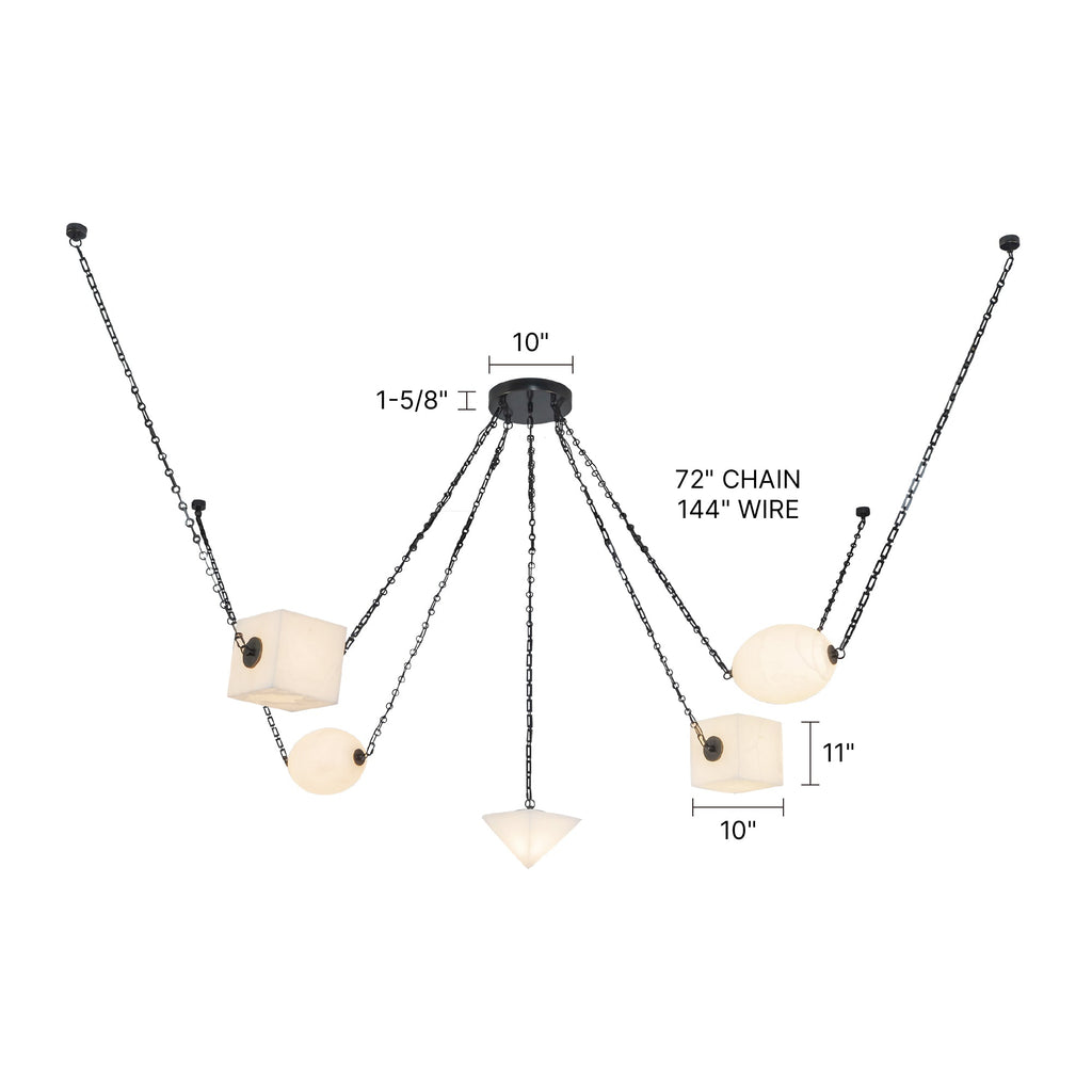 Mineral 5-Head Chandelier