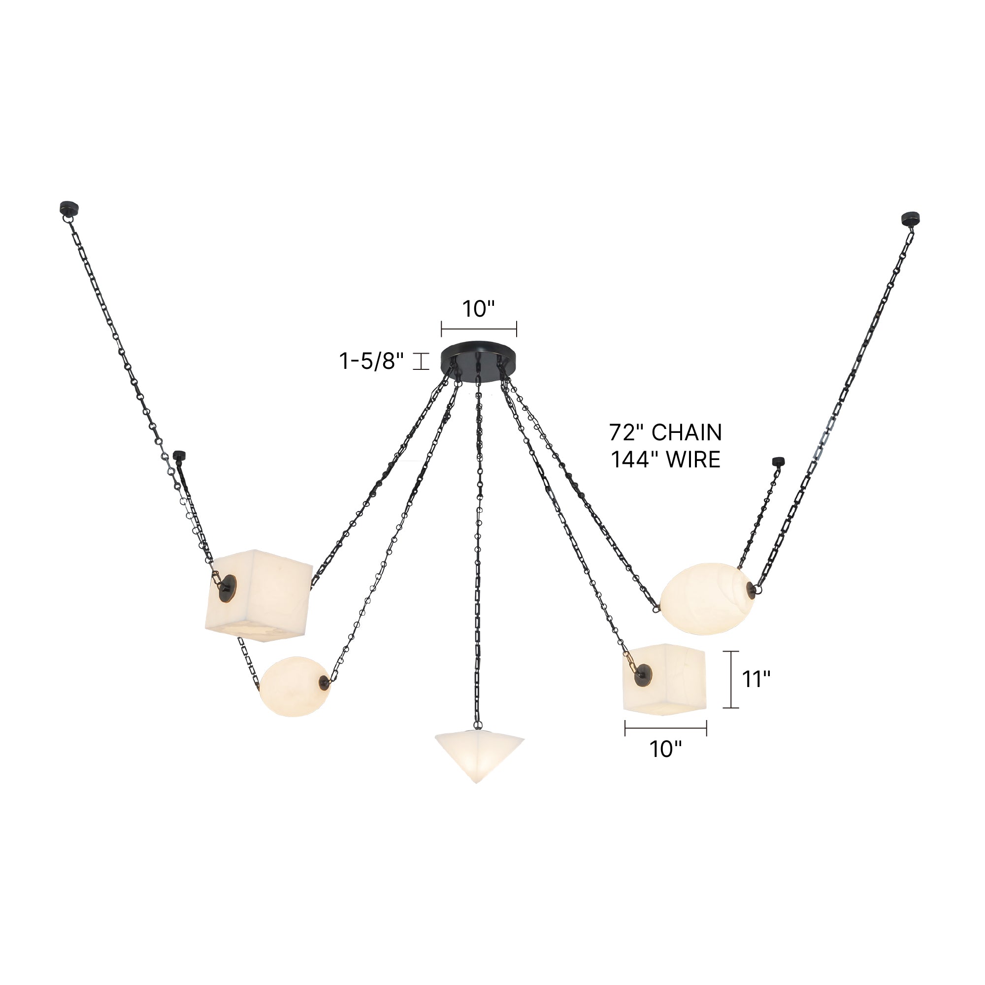 Mineral 5-Head Chandelier
