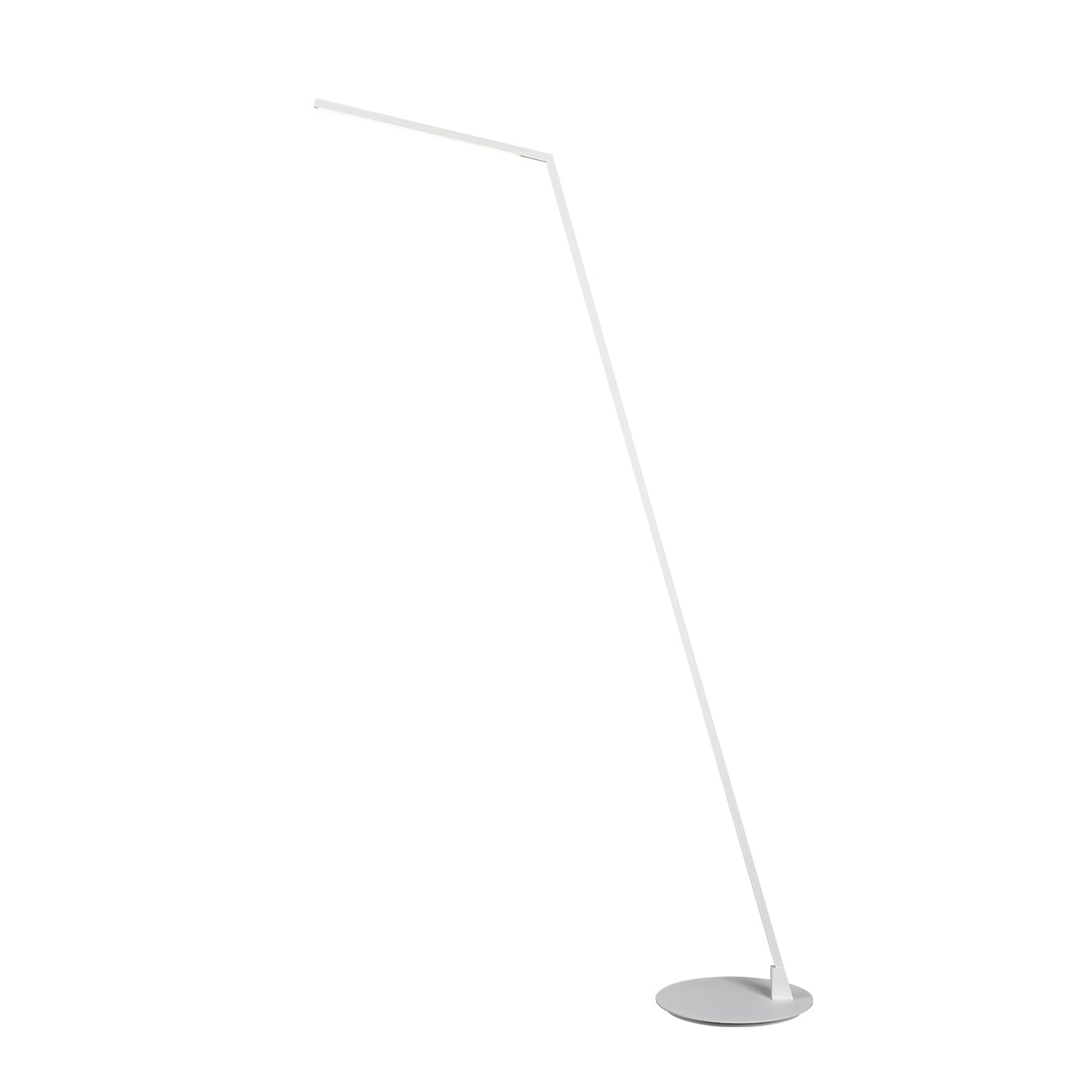 Miter 58-in Floor Lamp — White