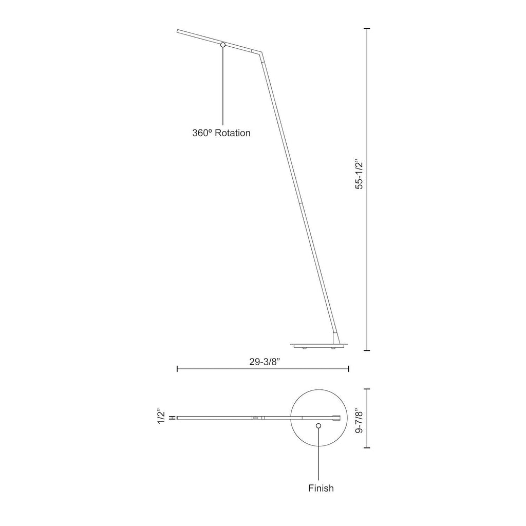 Miter 58-in Floor Lamp