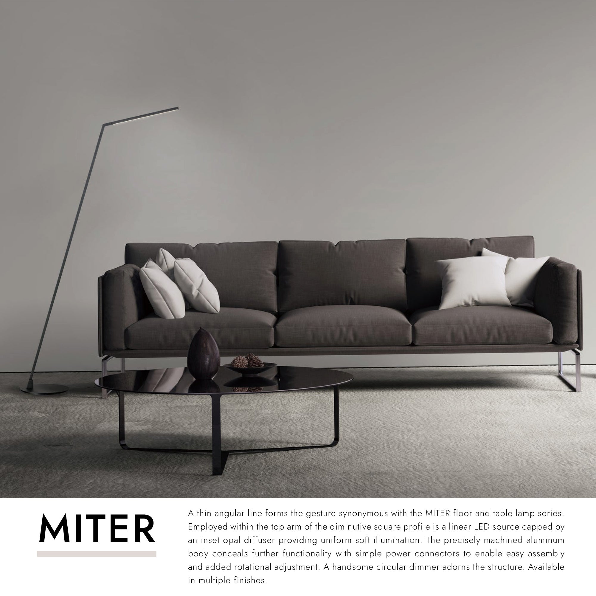 Miter 58-in Floor Lamp