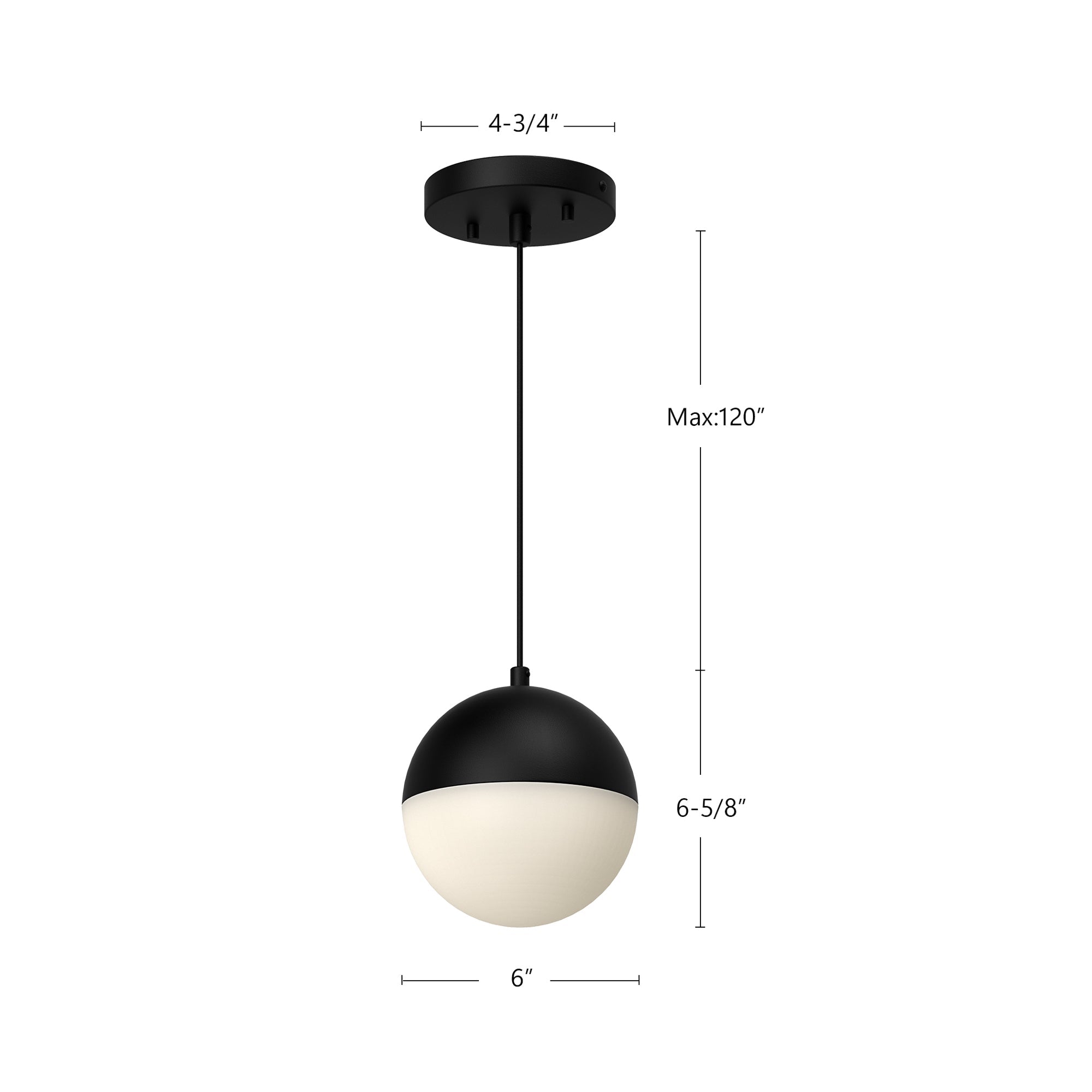 Monae 6-in Pendant