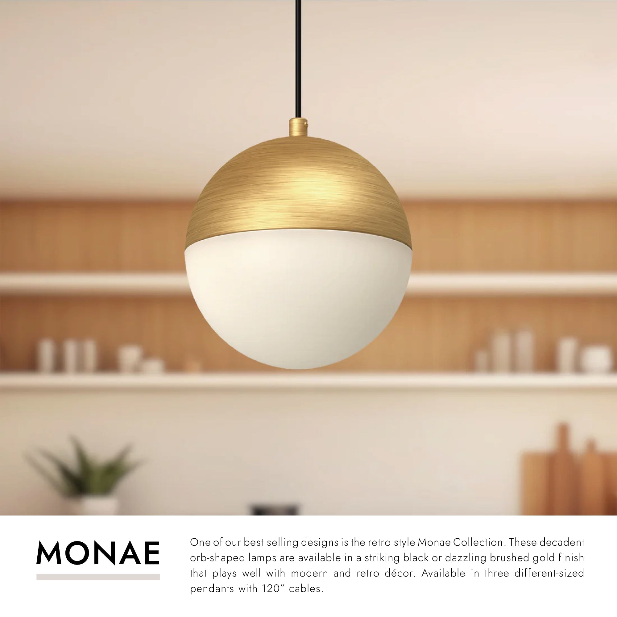 Monae 6-in Pendant