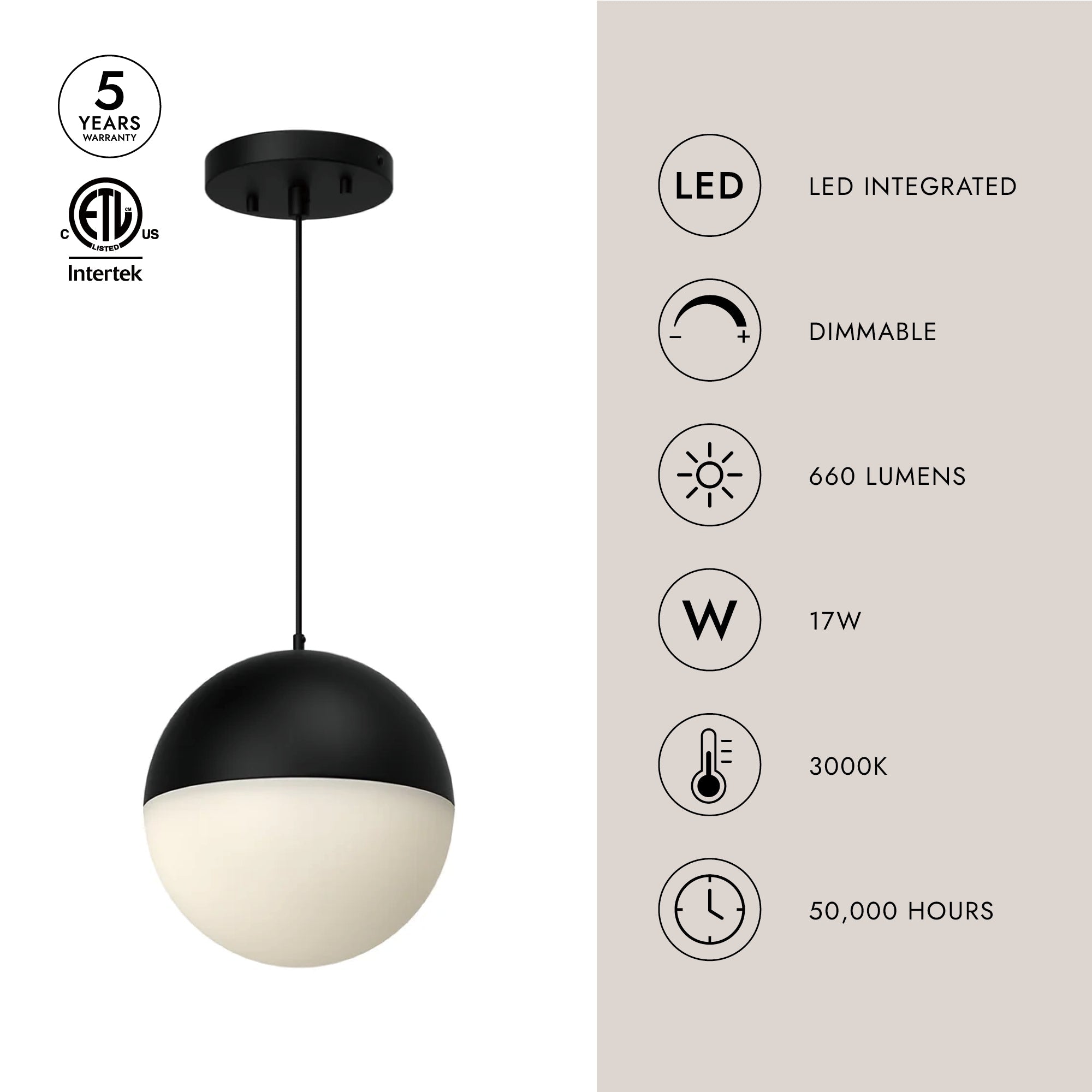 Monae 8-in Pendant
