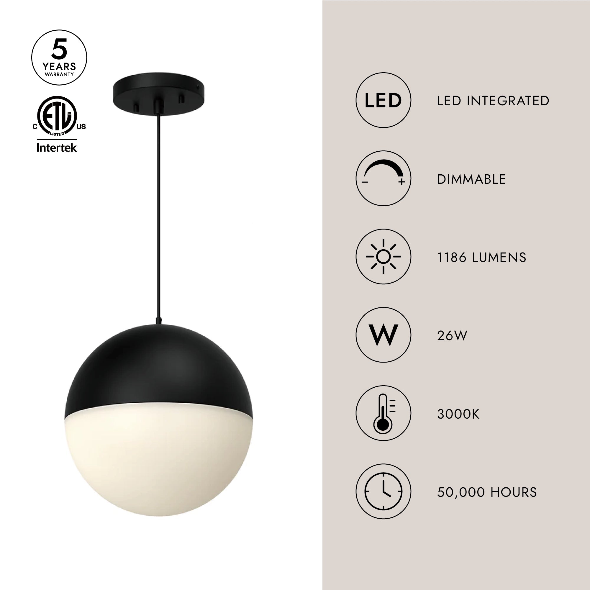 Monae 10-in Pendant