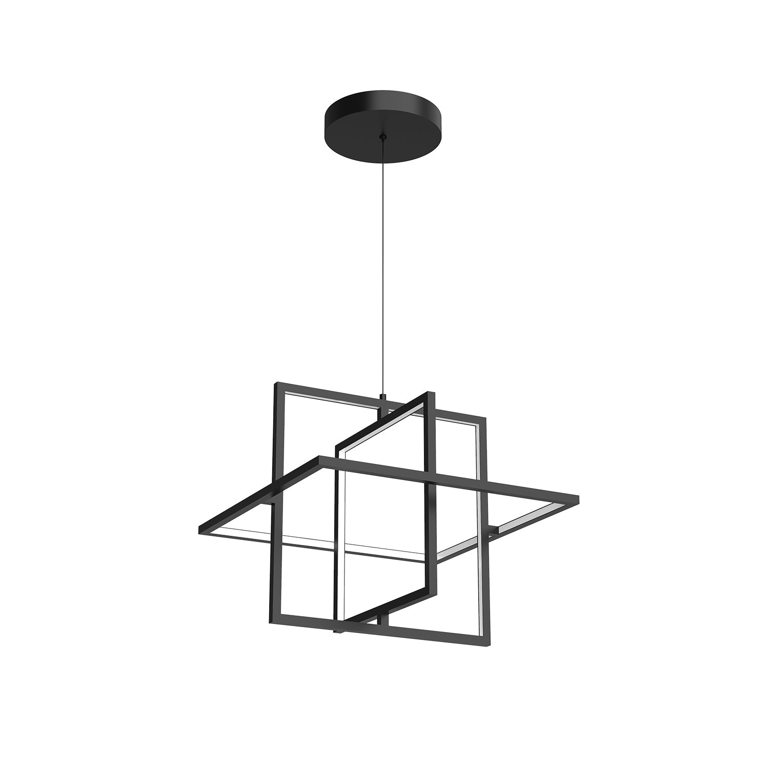 Mondrian 20-in Pendant — Black [Universal Voltage]
