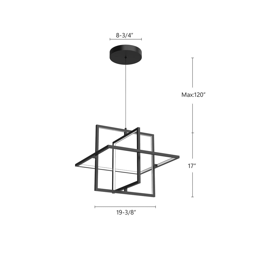 Mondrian 20-in Pendant