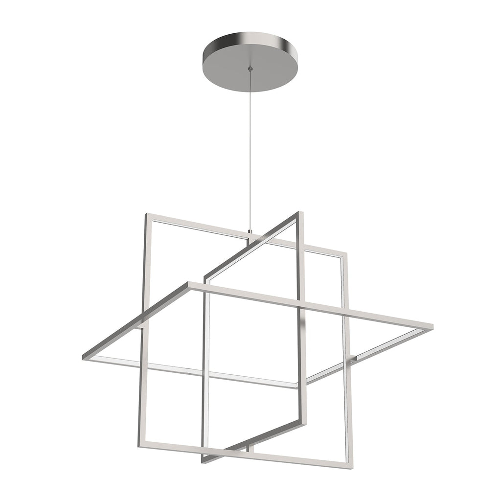 Mondrian 28-in Pendant — Brushed Nickel