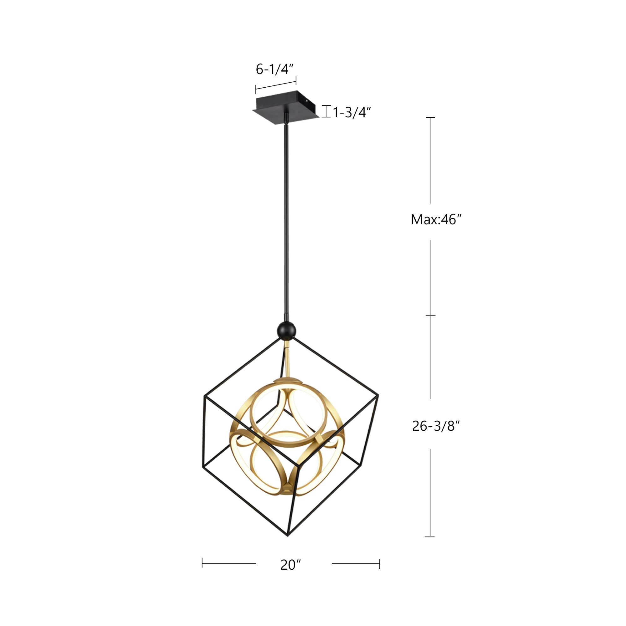 Monza 20-in Chandelier
