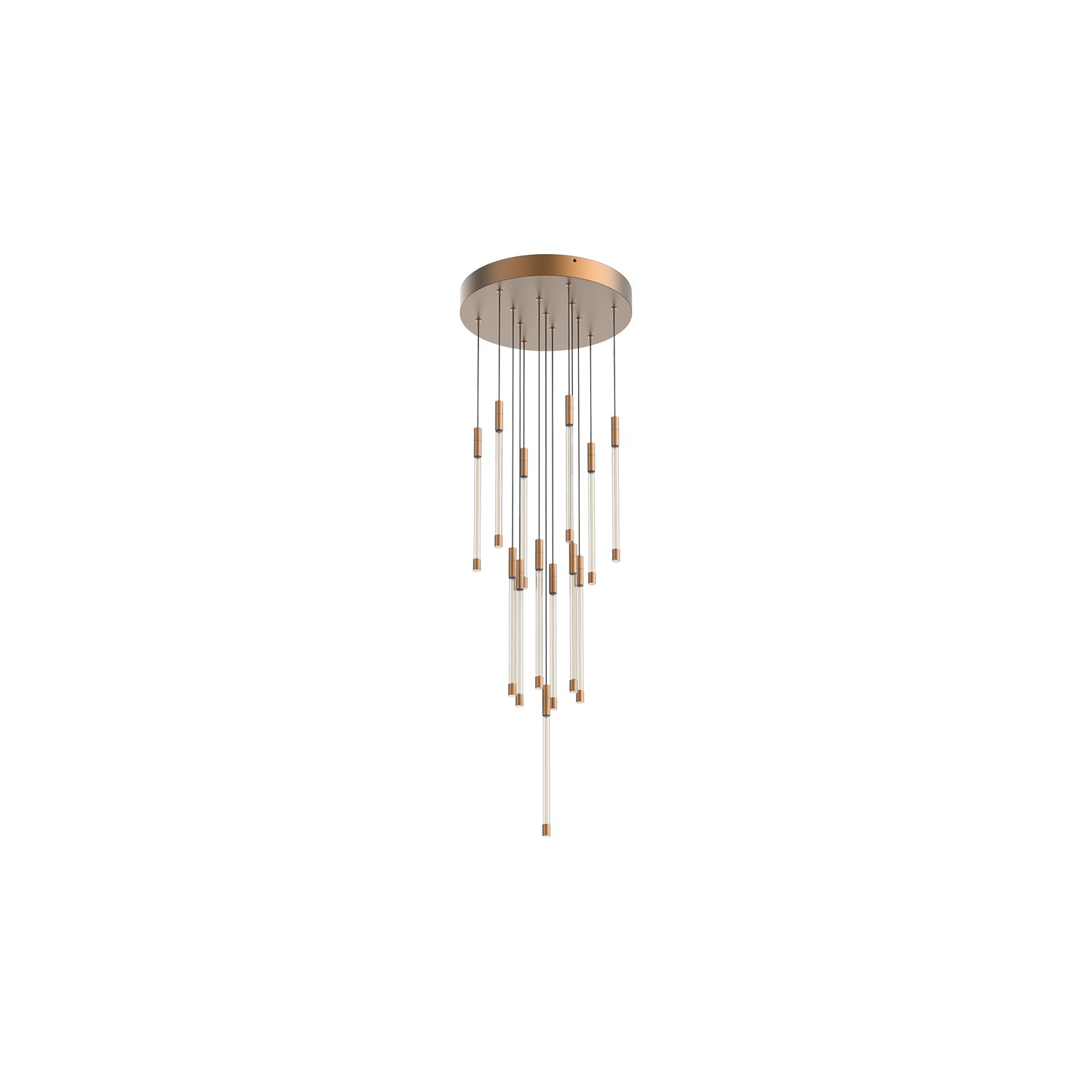 Motif 13-in Multi Pendant — Brushed Gold