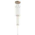 Motif 27-in Multi Pendant — Brushed Gold