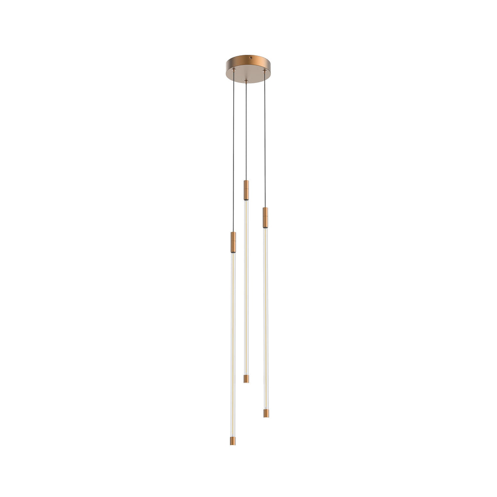 Motif 27-in Multi Pendant — Brushed Gold [Universal Voltage]