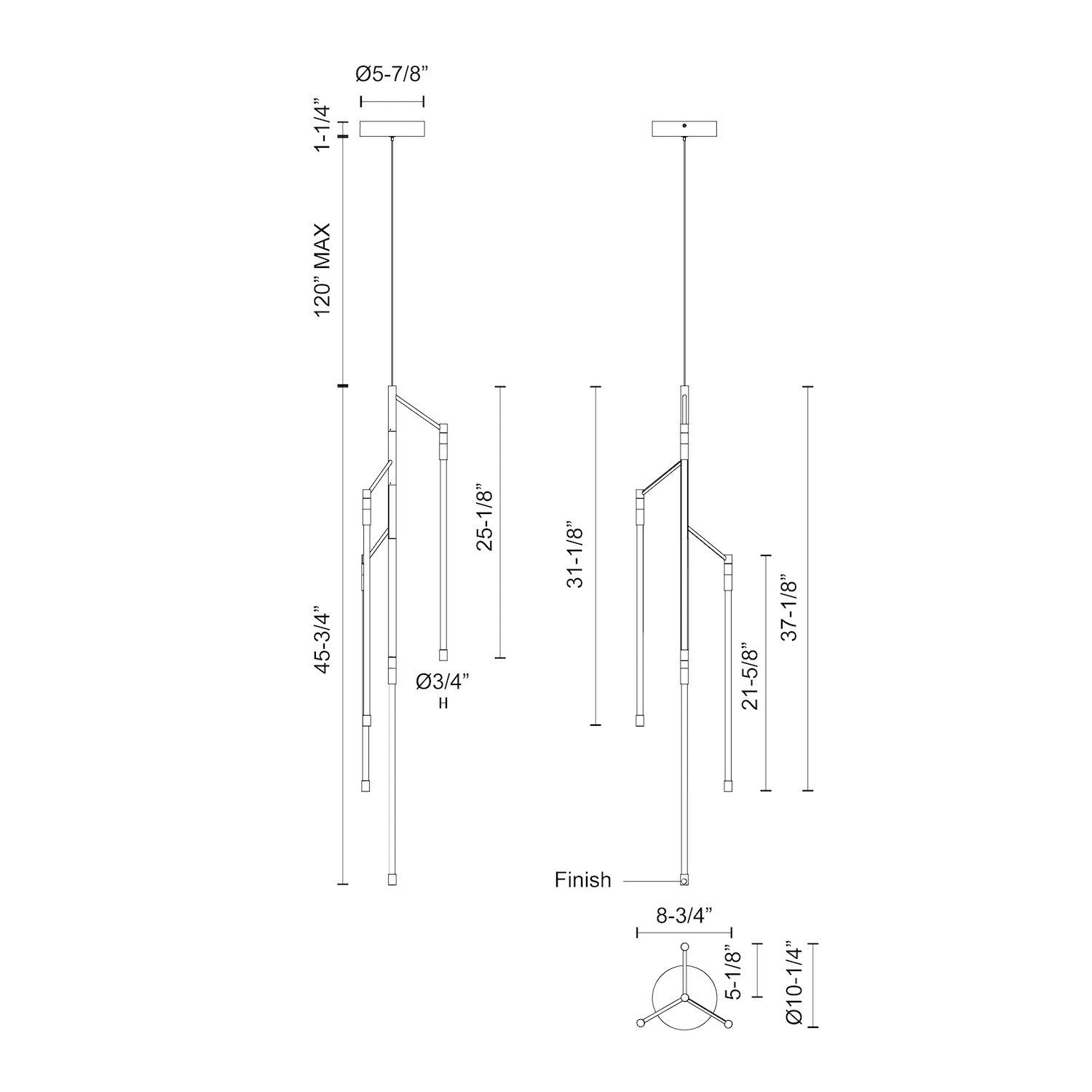 Motif 46-in Pendant