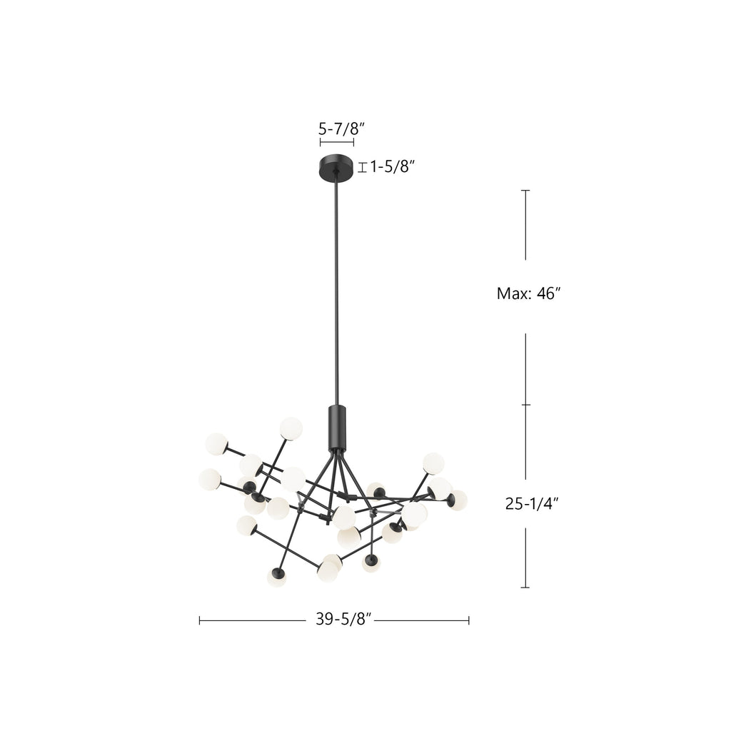 Moto 39-in Chandelier