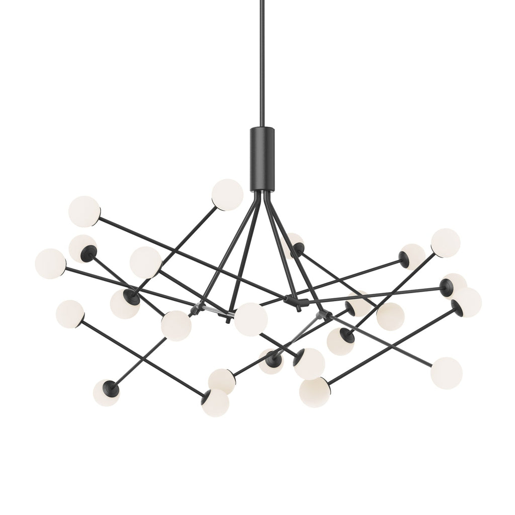 Moto 56-in Chandelier — Black [Universal Voltage]