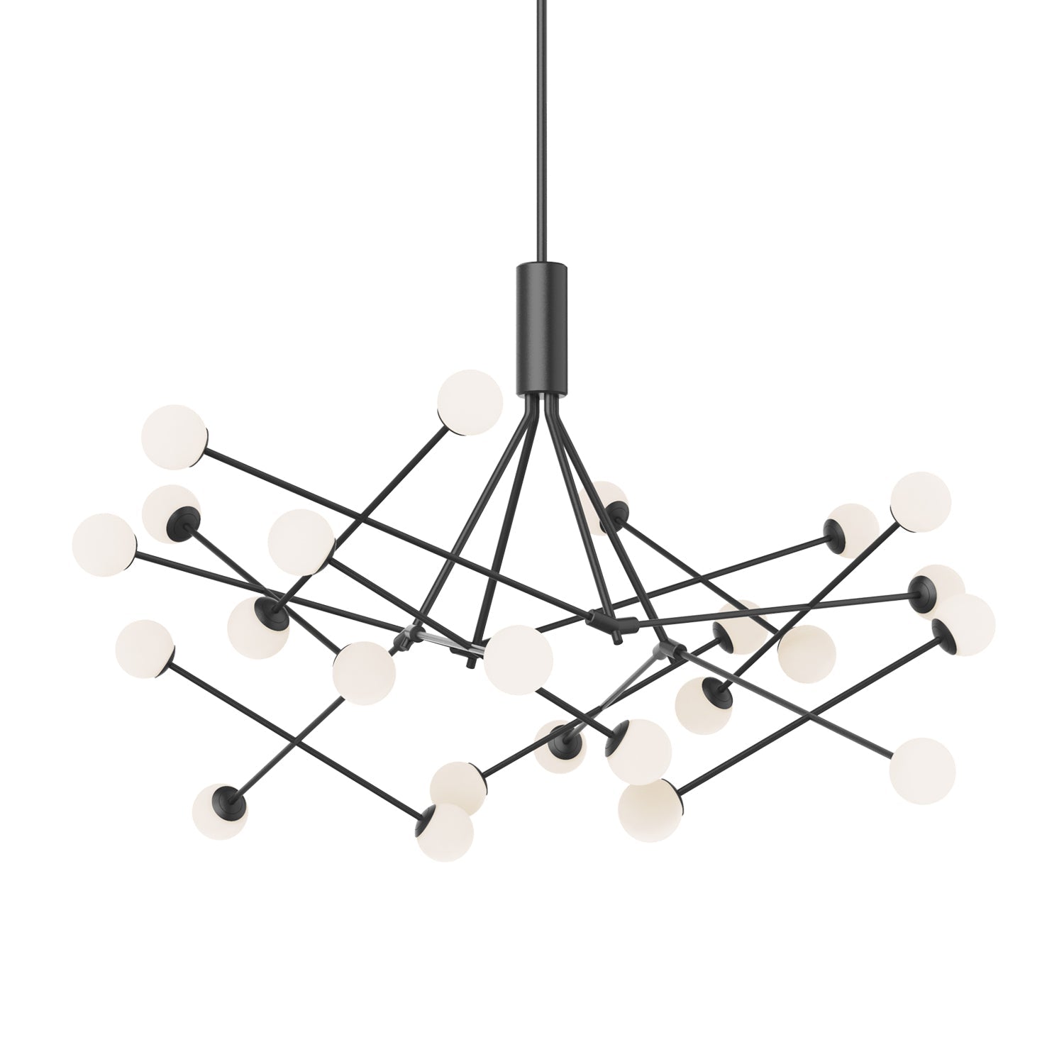 Moto 56-in Chandelier — Black [Universal Voltage]