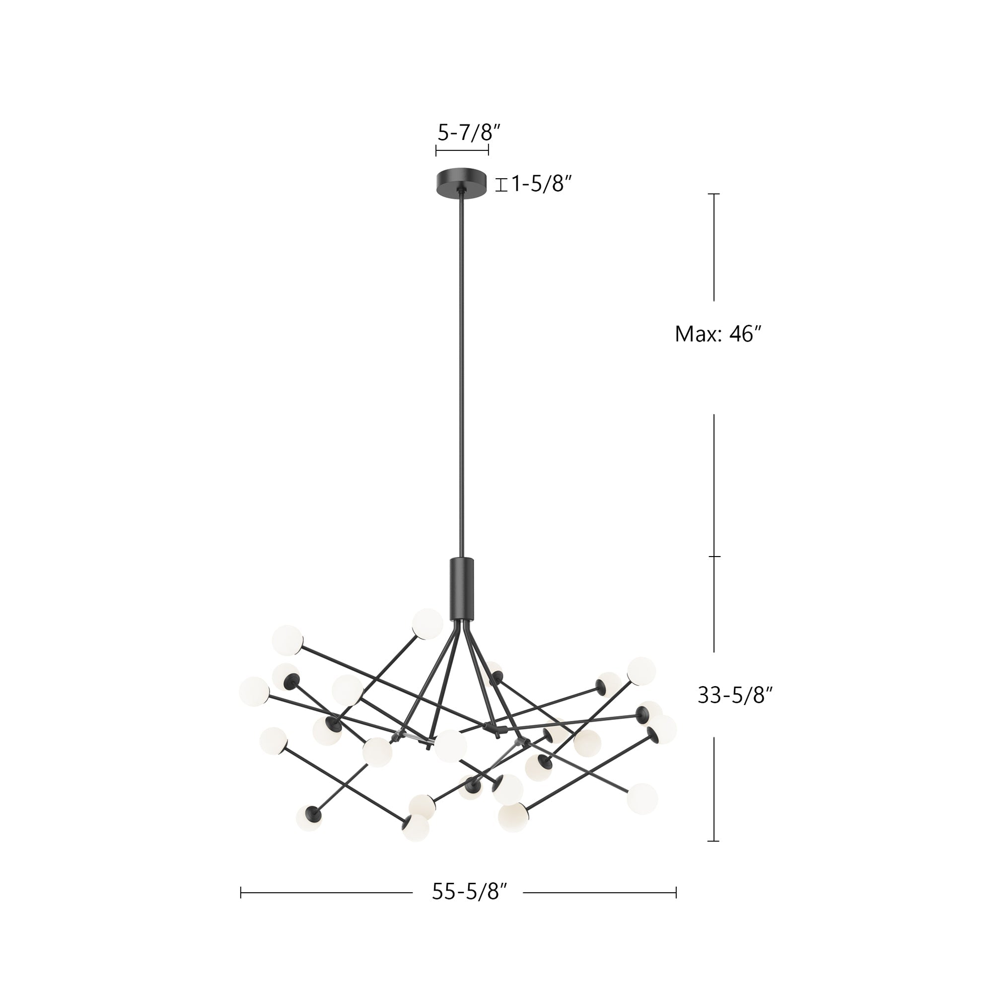 Moto 56-in Chandelier