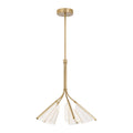 Mulberry 28-in Chandelier — Brushed Gold/Light Guide