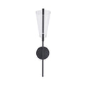 Mulberry 24-in Wall Sconce — Black/Light Guide