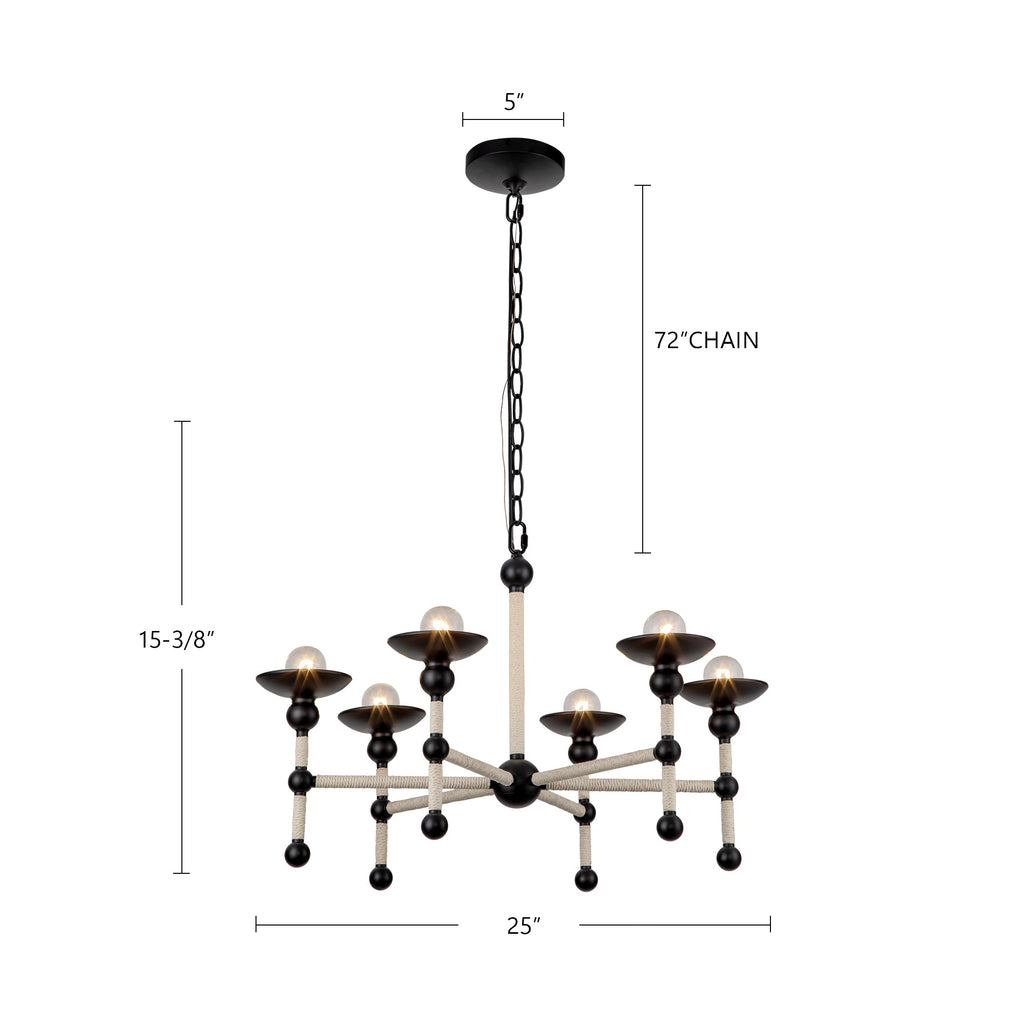 Nadine 25-in Chandelier