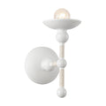 Nadine 4-in Wall/Vanity Light — Matte White/Cotton