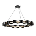 Nami 32-in Chandelier — Glossy Black