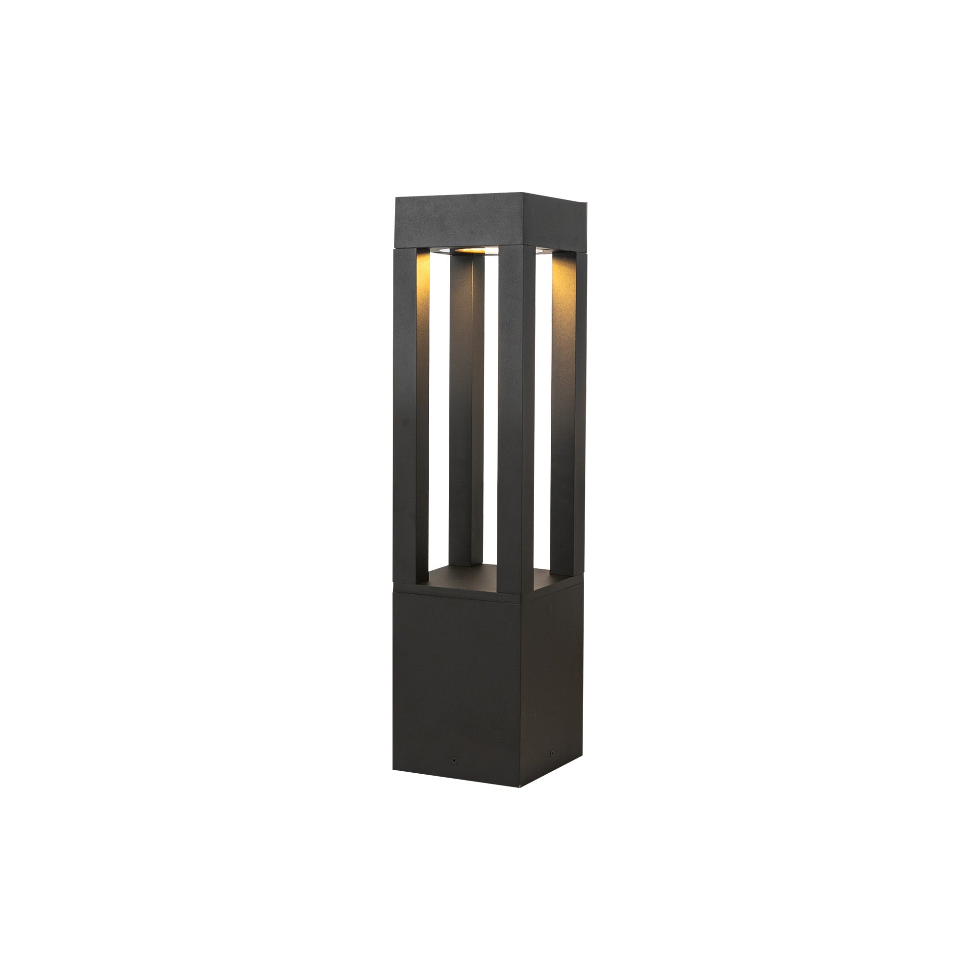Napa 24-in Exterior Bollard — Black [Universal Voltage]