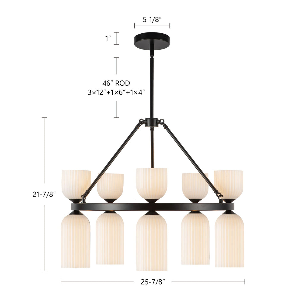 Nelly 26-in Chandelier