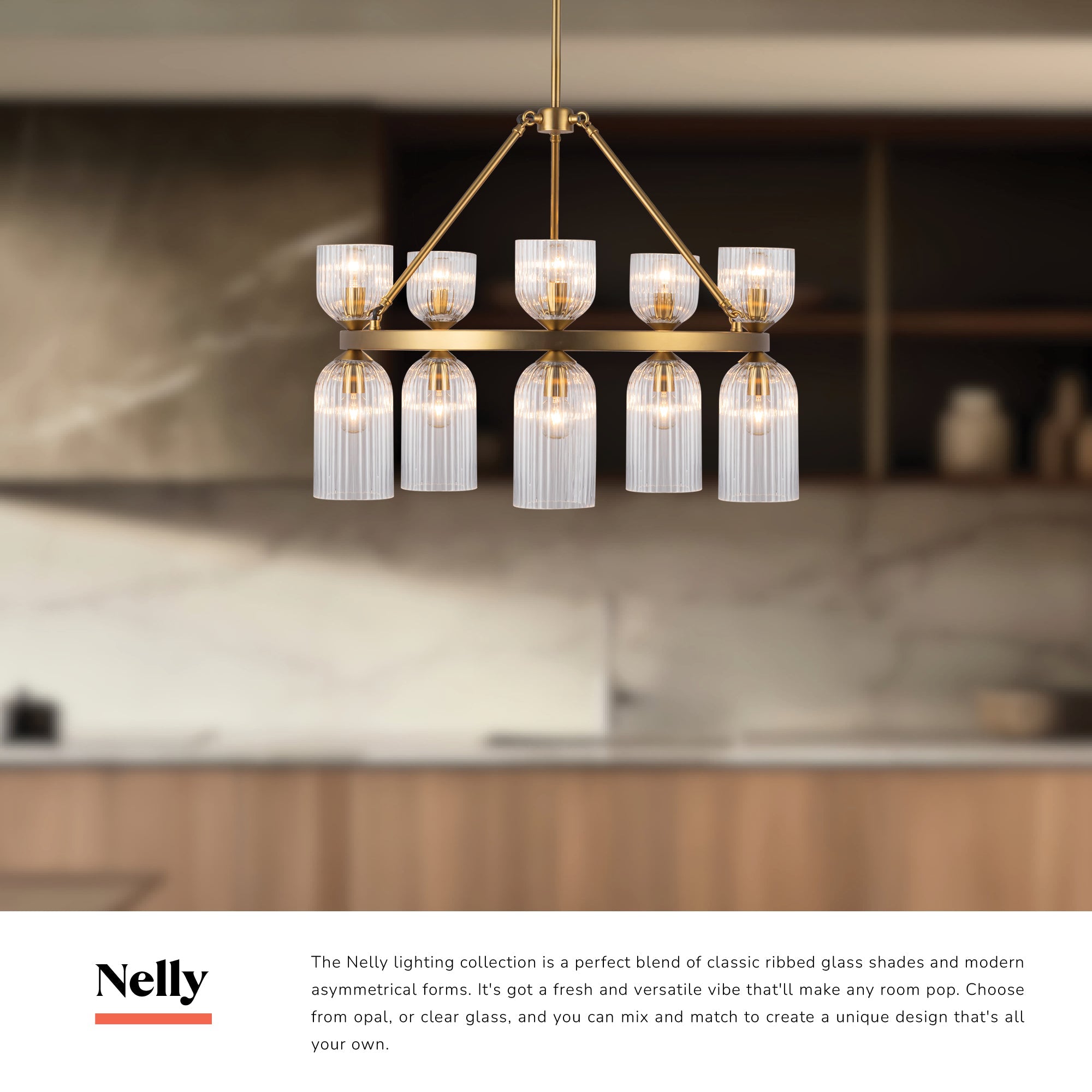 Nelly 26-in Chandelier