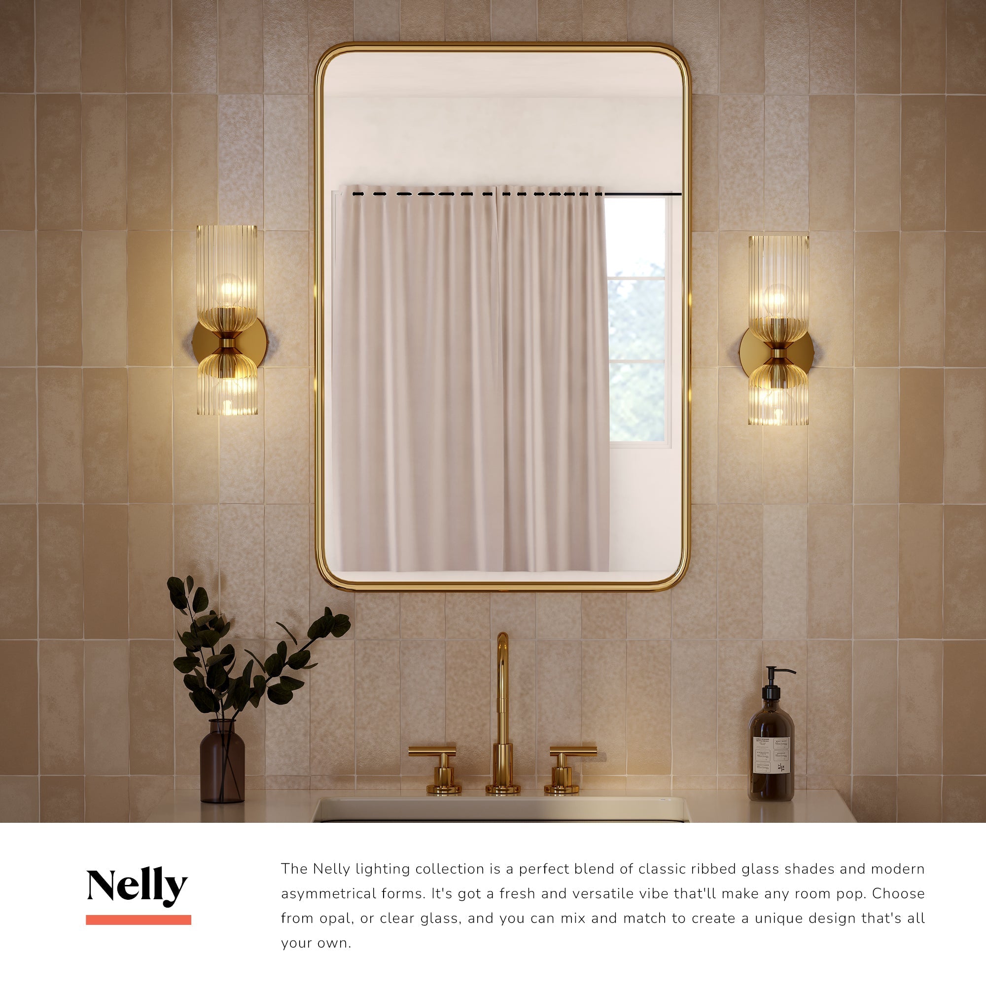 Nelly 12-in Wall/Vanity Light