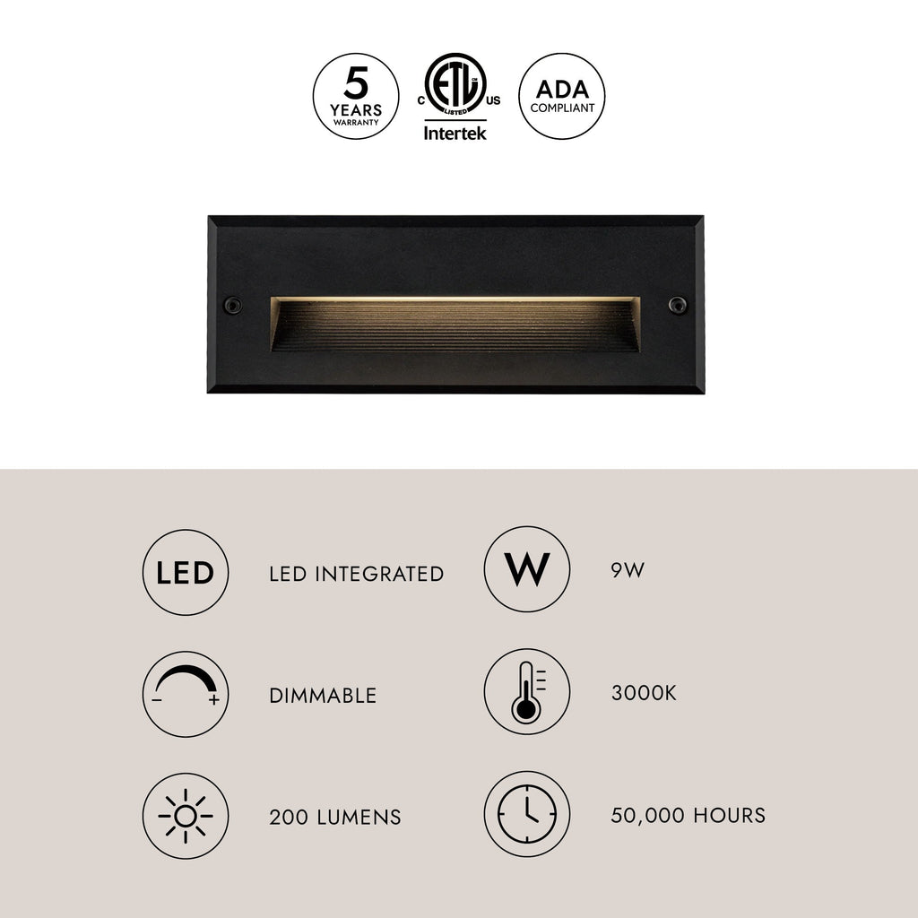 Newport 10-in Exterior Wall/Step Light