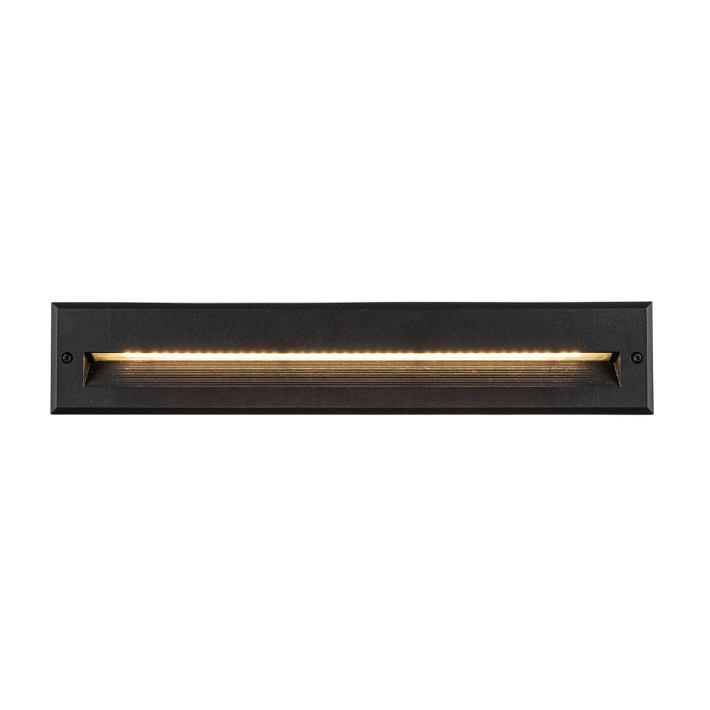 Newport 20-in Exterior Wall/Step Light — Black