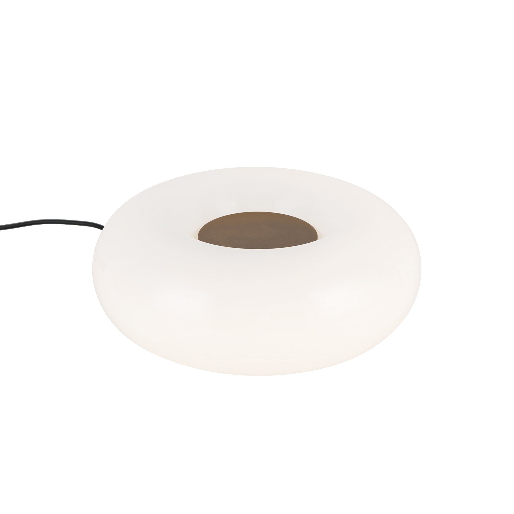 Nimbus 9-in Table Lamp — Vintage Brass/Opal Glass