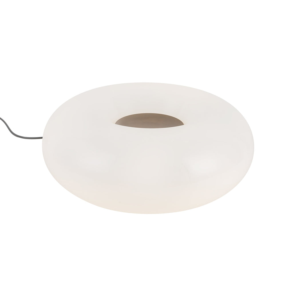 Nimbus 13-in Table Lamp — Vintage Brass/Opal Glass