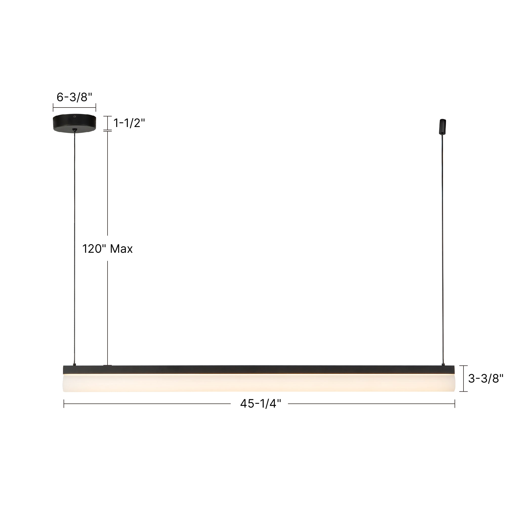 Nio 45-in Linear Pendant