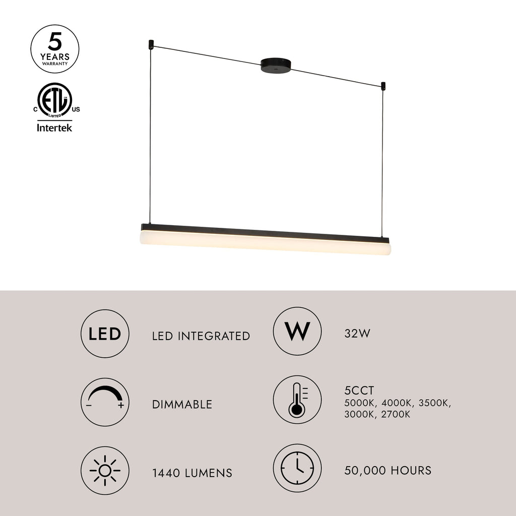 Nio 45-in Linear Pendant