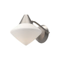 Nora 8-in Wall/Vanity Light — Brushed Nickel/Opal Matte Glass