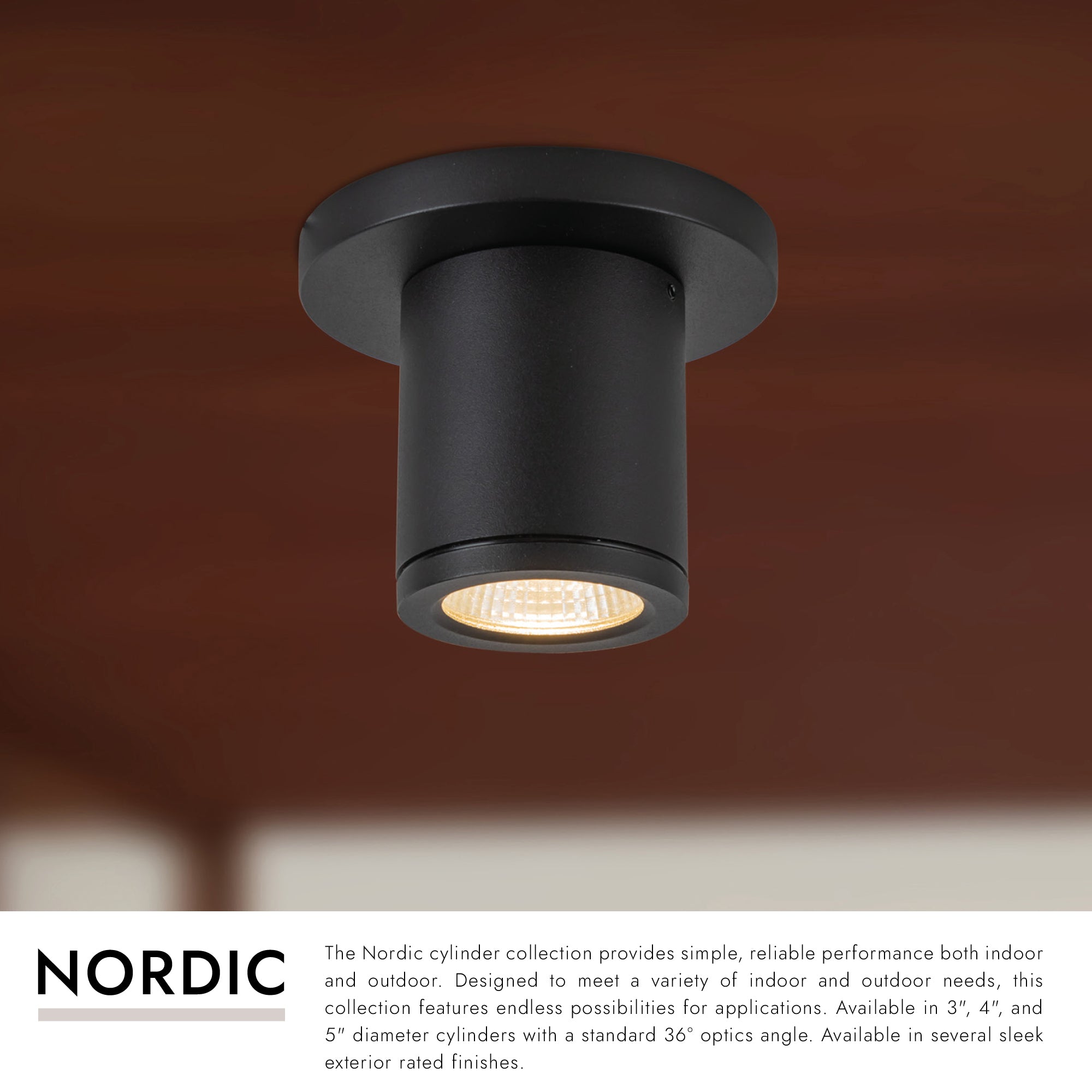 Nordic 3-in (2-in Dia.) Exterior Ceiling