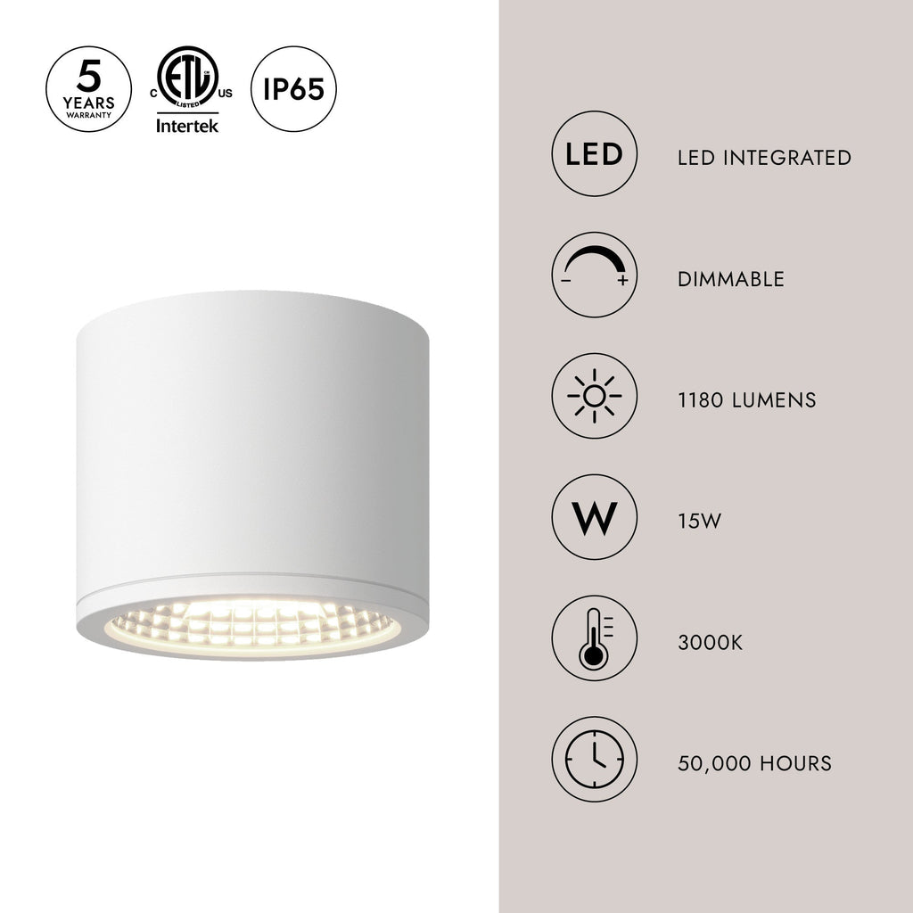 Nordic 4-in (5-in Dia.) Exterior Ceiling