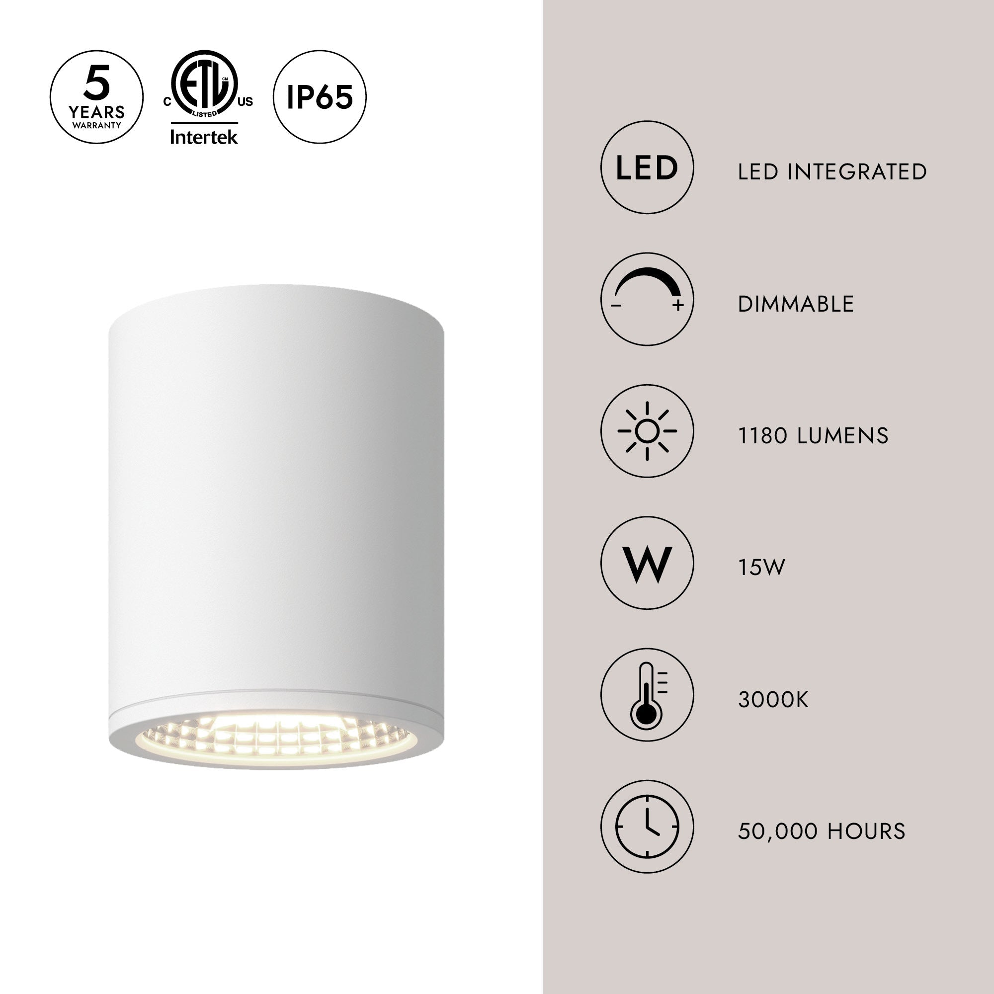 Nordic 6-in (5-in Dia.) Exterior Ceiling