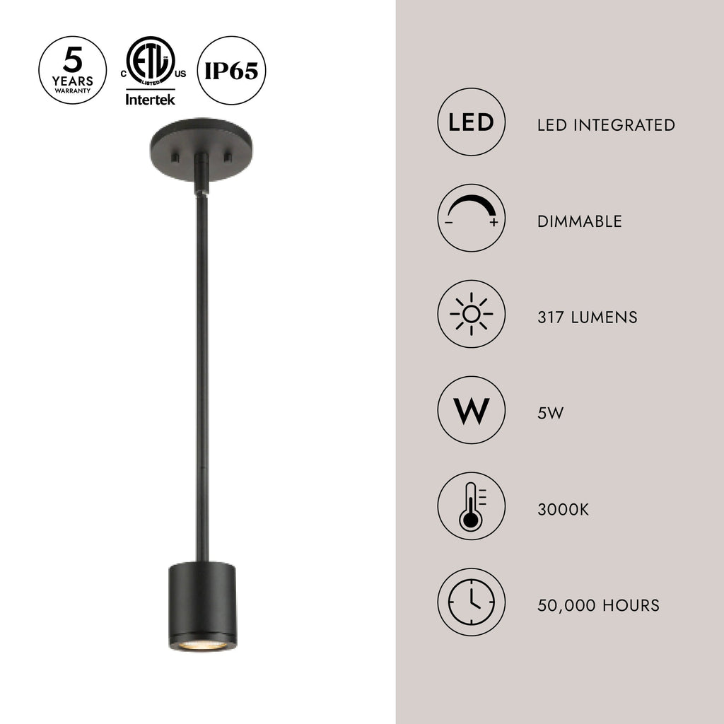 Nordic 3-in (2-in Dia.) Exterior Pendant